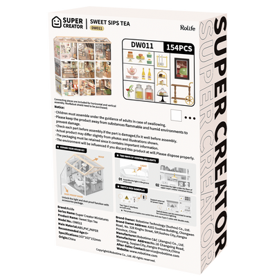 Robotime – Süßer Teegenuss | 3D Holzpuzzle