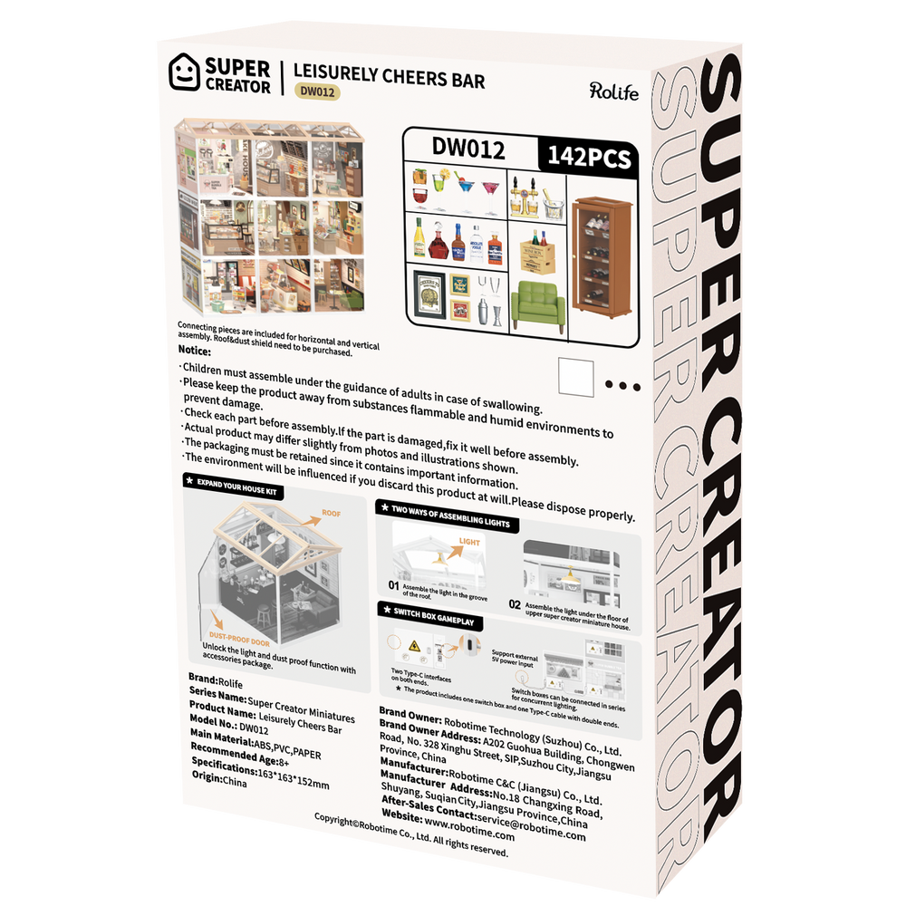 Robotime – Gemütliche Cheers-Bar | 3D Holzpuzzle
