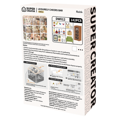 Robotime – Gemütliche Cheers-Bar | 3D Holzpuzzle