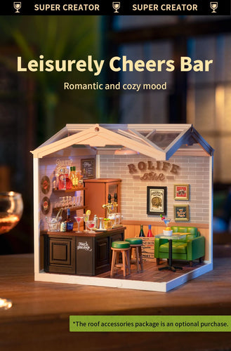 Robotime – Gemütliche Cheers-Bar | 3D Holzpuzzle