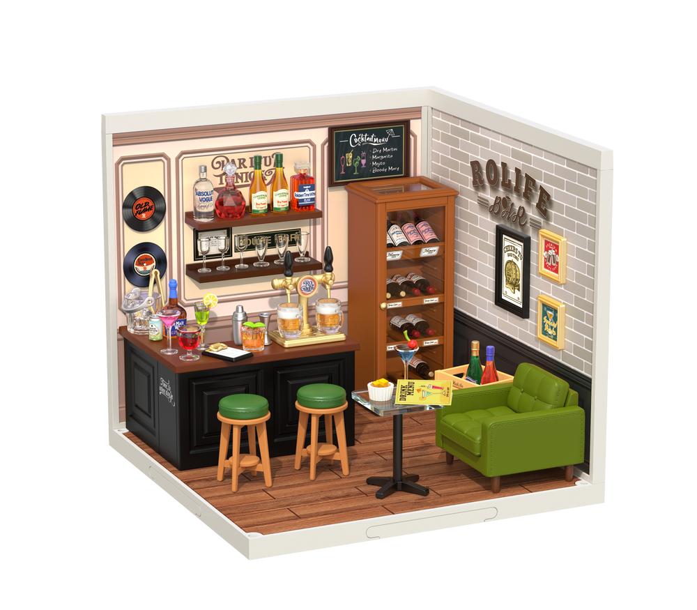 Robotime – Gemütliche Cheers-Bar | 3D Holzpuzzle
