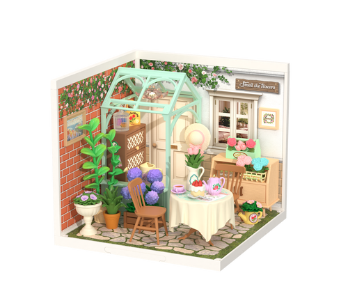 Robotime – Blühender Teegarten | 3D Holzpuzzle