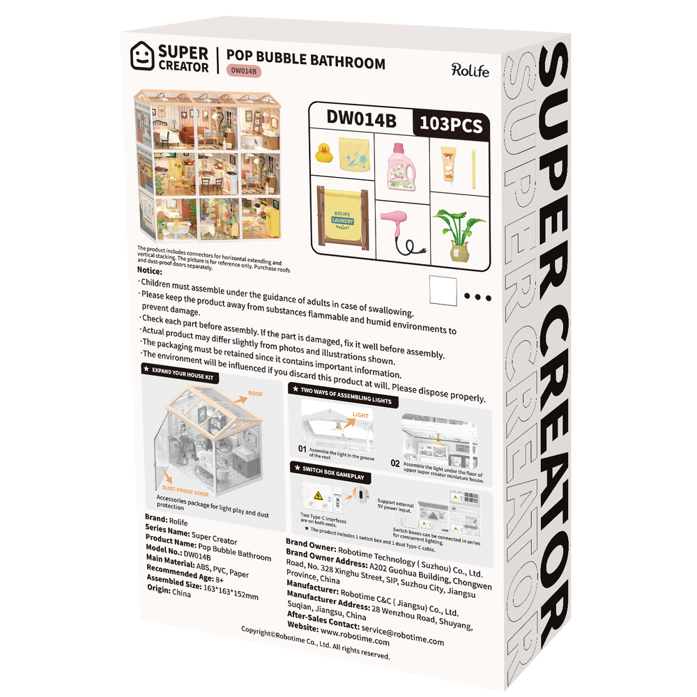 Robotime – Popiges Schaumbad | 3D Holzpuzzle