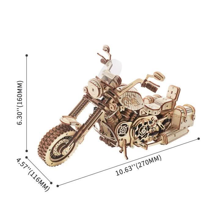 Robotime – Cruiser-Motorrad | 3D Holzpuzzle