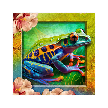 Bunter Frosch