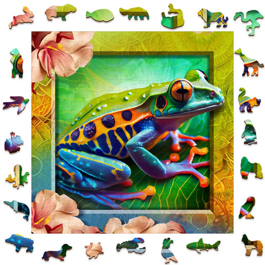 Bunter Frosch
