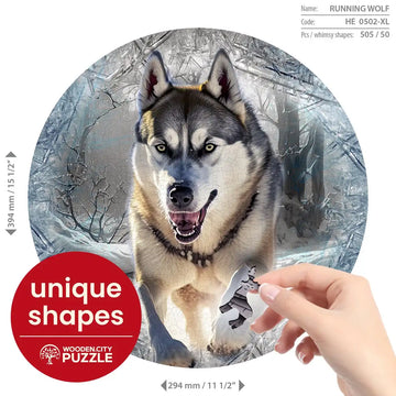 Rennender Wolf