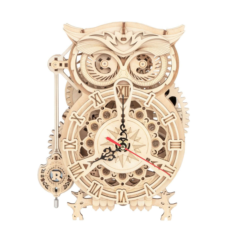 Robotime – Eulenuhr | 3D Holzpuzzle