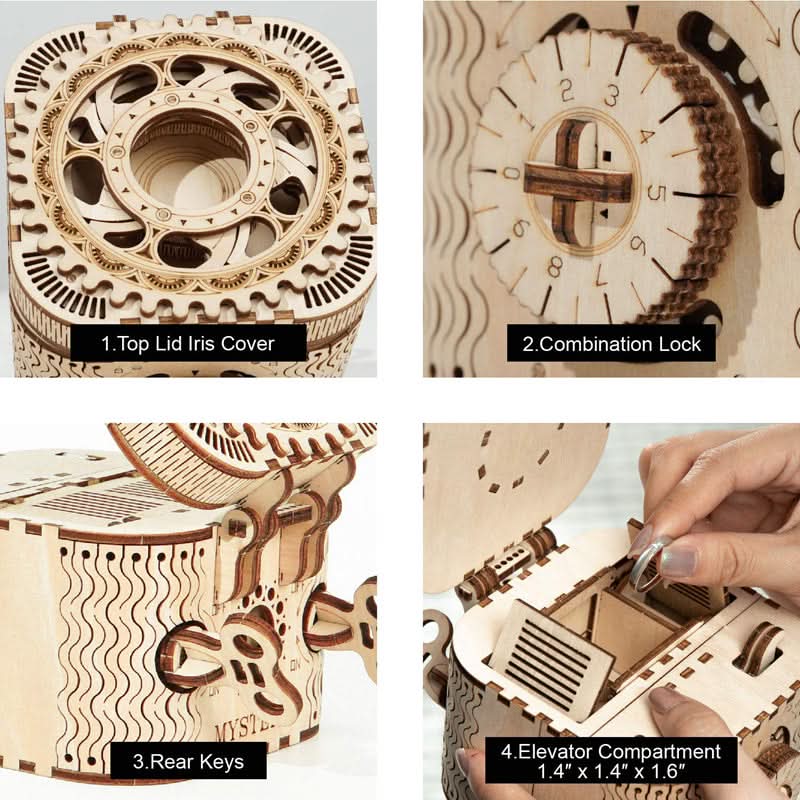 Robotime – Schatztruhe | 3D Holzpuzzle