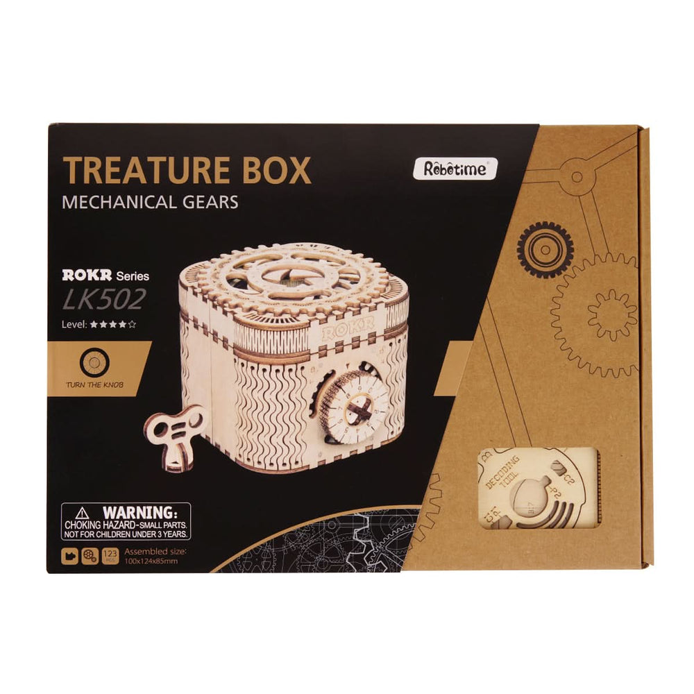 Robotime – Schatztruhe | 3D Holzpuzzle