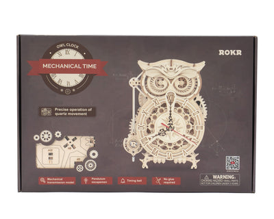Robotime – Eulenuhr | 3D Holzpuzzle