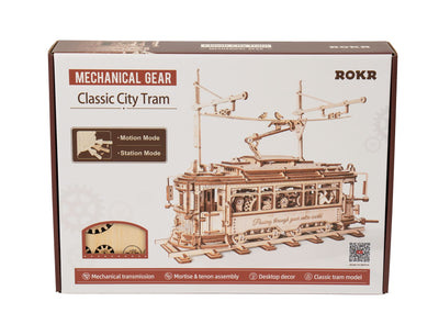 Robotime – Straßenbahn | 3D Holzpuzzle