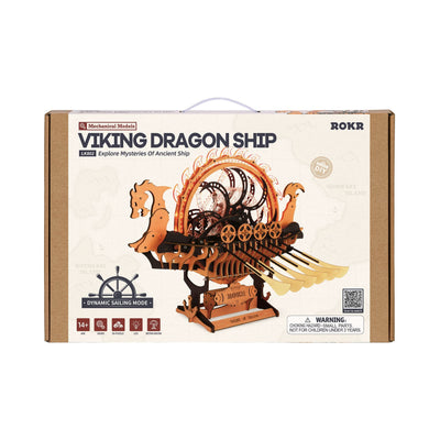 Robotime – Wikingerdrachenschiff | 3D Holzpuzzle