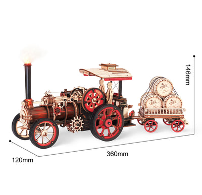 Robotime – Dampfmaschine | 3D Holzpuzzle