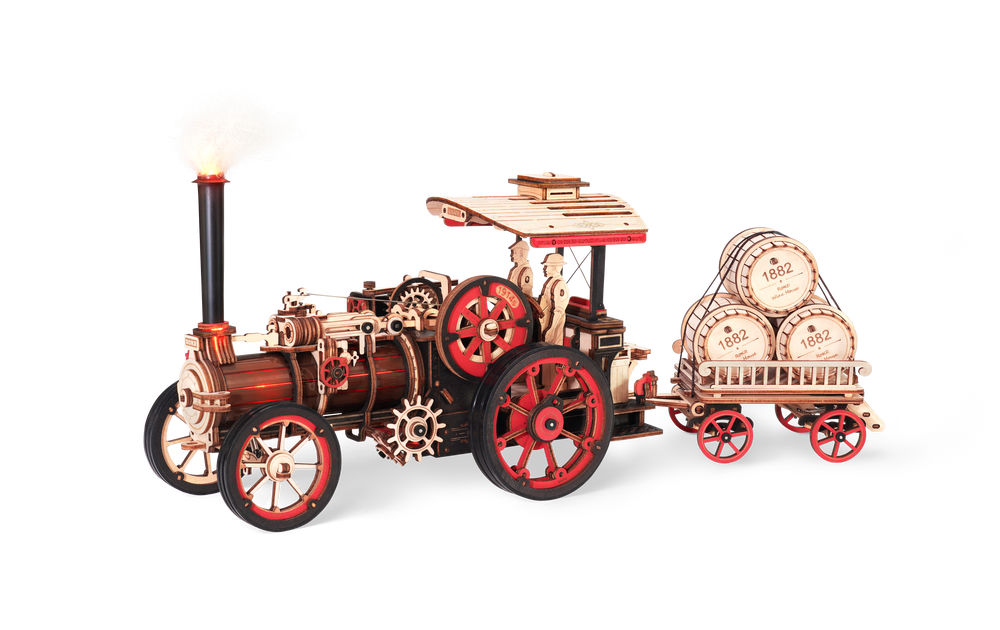 Robotime – Dampfmaschine | 3D Holzpuzzle