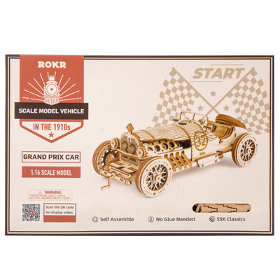 Robotime – Grand-Prix-Rennwagen | 3D Holzpuzzle