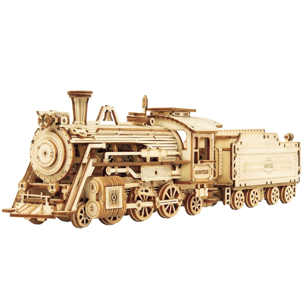 Robotime – Erster Dampfschnellzug | 3D Holzpuzzle