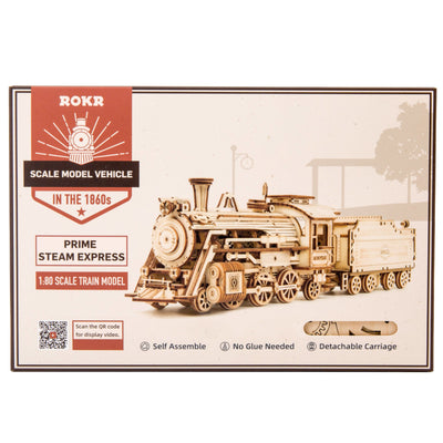 Robotime – Erster Dampfschnellzug | 3D Holzpuzzle