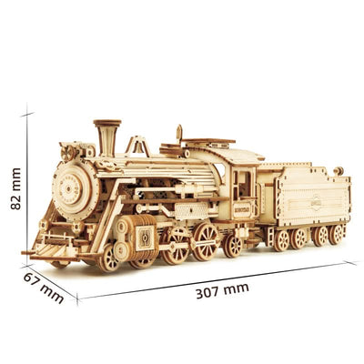 Robotime – Erster Dampfschnellzug | 3D Holzpuzzle