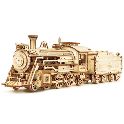 Robotime – Erster Dampfschnellzug | 3D Holzpuzzle