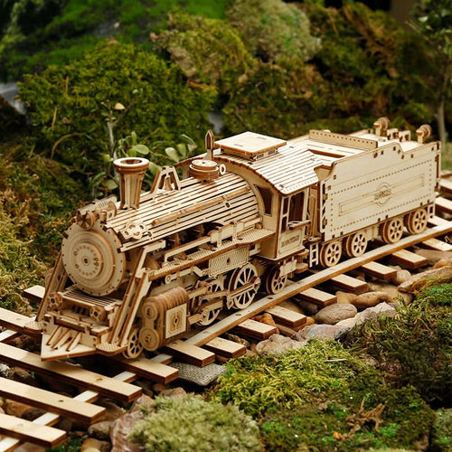 Robotime – Erster Dampfschnellzug | 3D Holzpuzzle