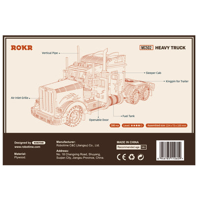Robotime – Schwertransporter | 3D Holzpuzzle