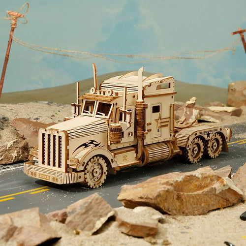 Robotime – Schwertransporter | 3D Holzpuzzle