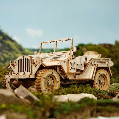 Robotime – Militärfahrzeug | 3D Holzpuzzle