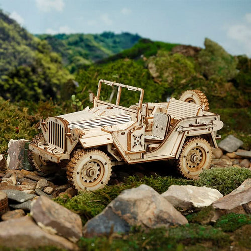 Robotime – Militärfahrzeug | 3D Holzpuzzle