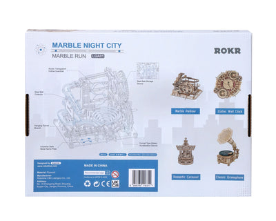 Robotime – Murmelstadt Bei Nacht | 3D Holzpuzzle