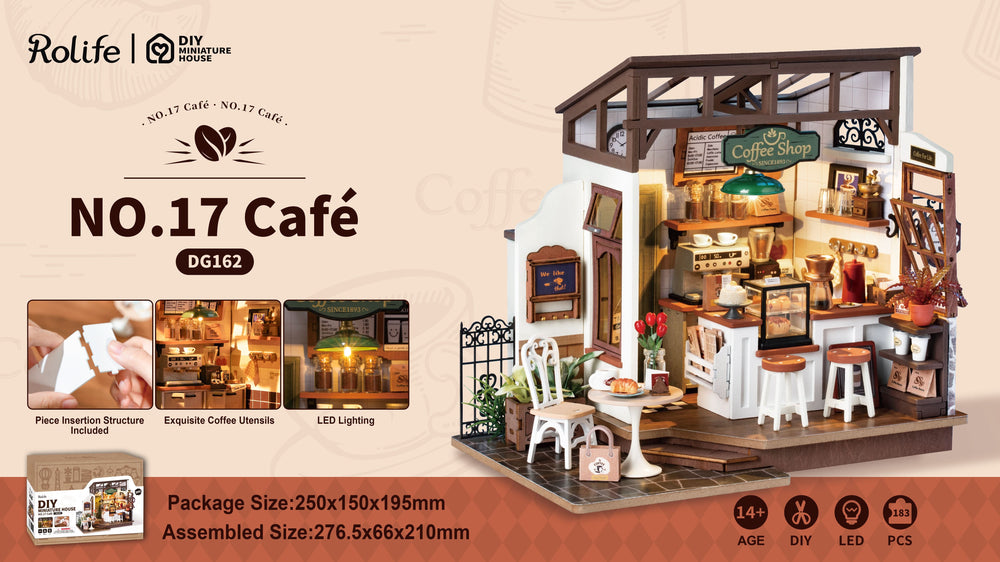 Robotime – Café Nr. 17 | 3D Holzpuzzle