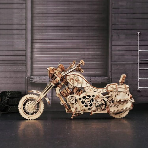 Robotime – Cruiser-Motorrad | 3D Holzpuzzle