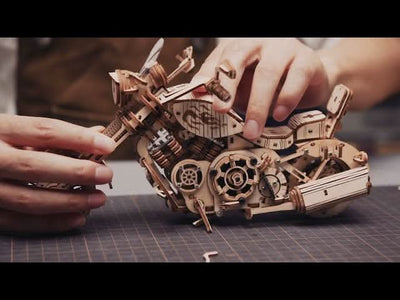 Robotime – Cruiser-Motorrad | 3D Holzpuzzle