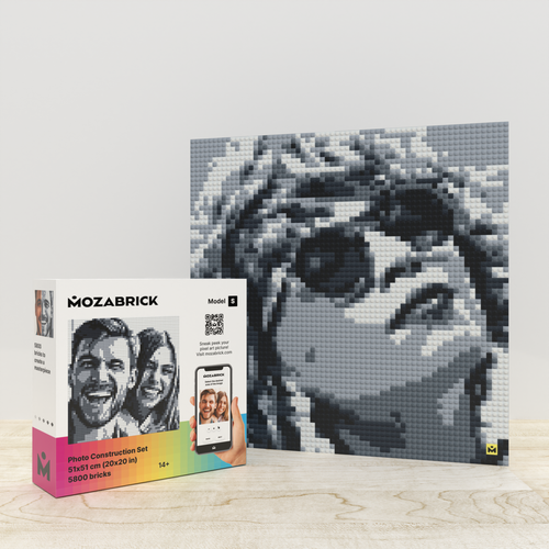 Mozabrick – Mozabrick Schwarz Weiß | 3D Holzpuzzle