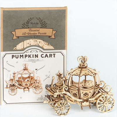Robotime – Kürbiswagen | 3D Holzpuzzle