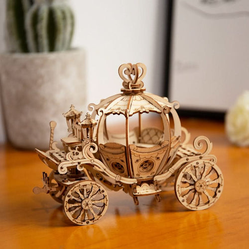 Robotime – Kürbiswagen | 3D Holzpuzzle