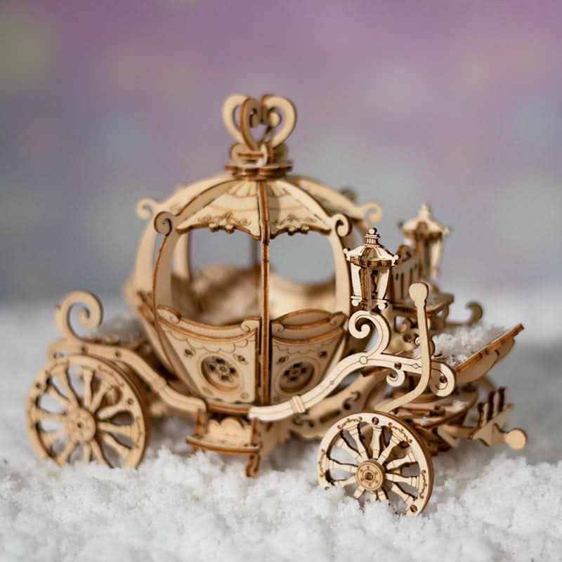 Robotime – Kürbiswagen | 3D Holzpuzzle