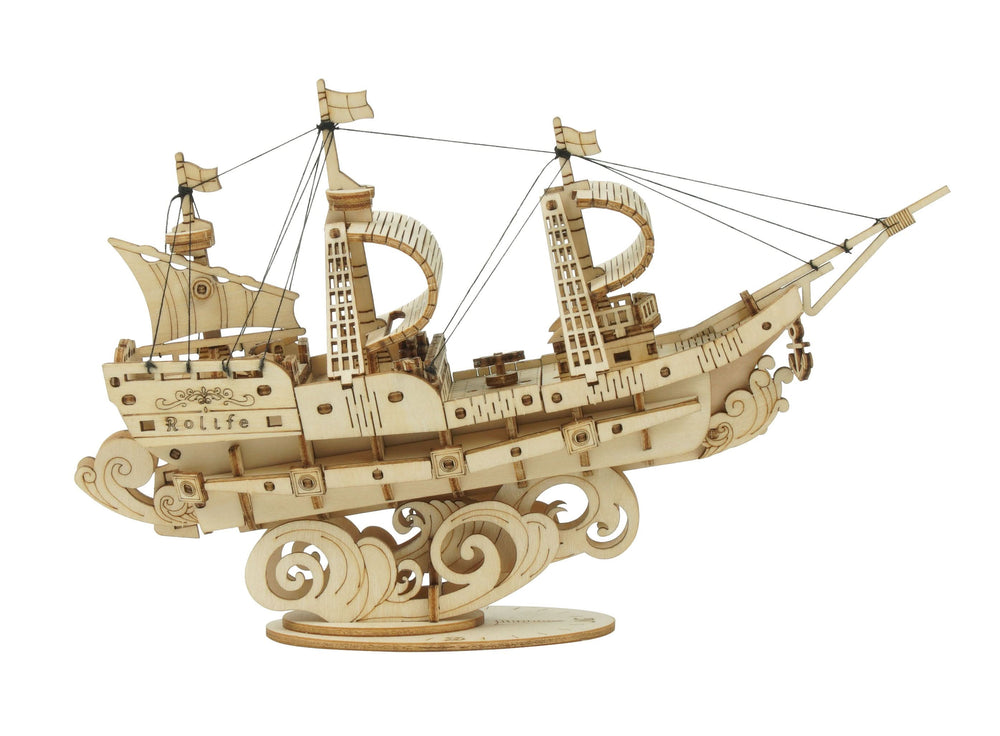 Robotime – Segelschiff | 3D Holzpuzzle