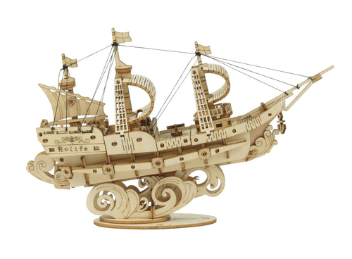 Robotime – Segelschiff | 3D Holzpuzzle