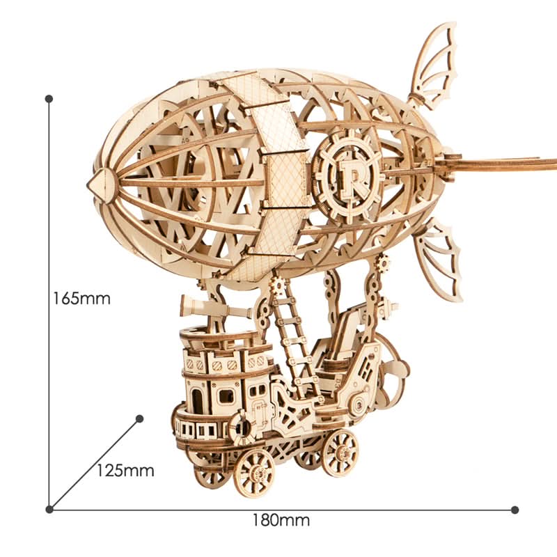 Robotime – Luftschiff | 3D Holzpuzzle