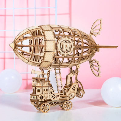 Robotime – Luftschiff | 3D Holzpuzzle