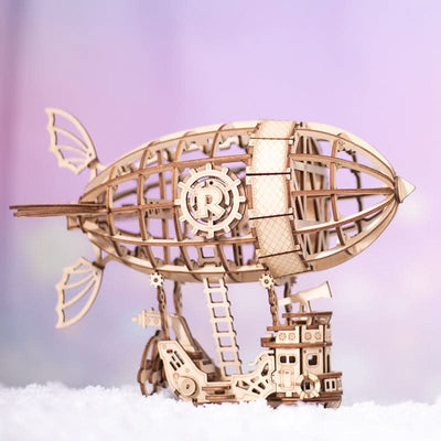 Robotime – Luftschiff | 3D Holzpuzzle