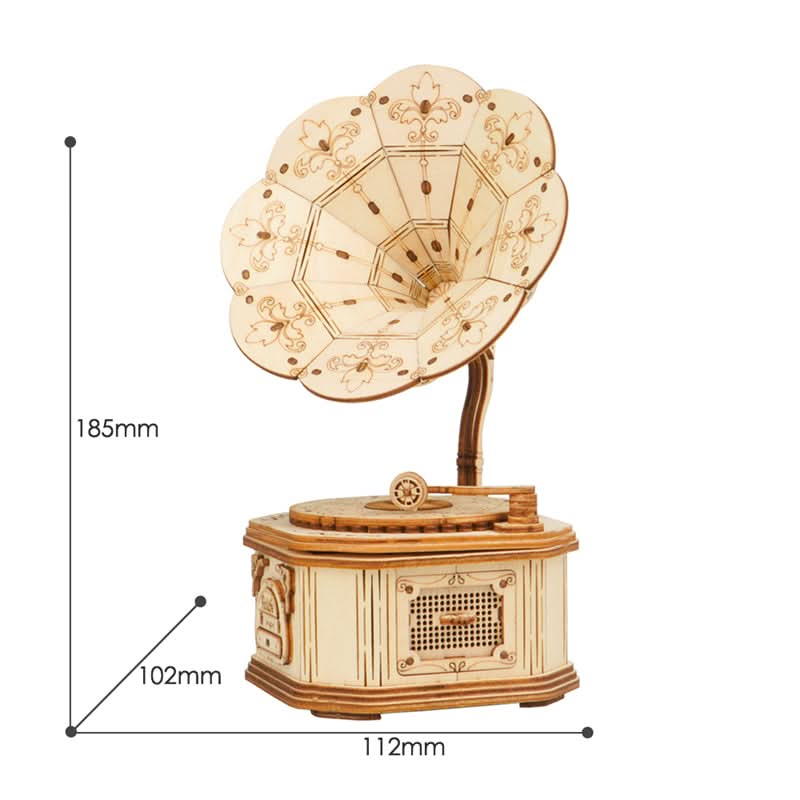 Robotime – Grammophon | 3D Holzpuzzle