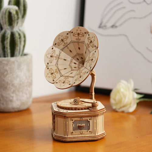 Robotime – Grammophon | 3D Holzpuzzle