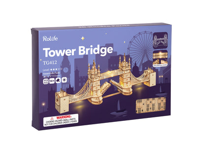 Robotime – Tower-Brücke | 3D Holzpuzzle