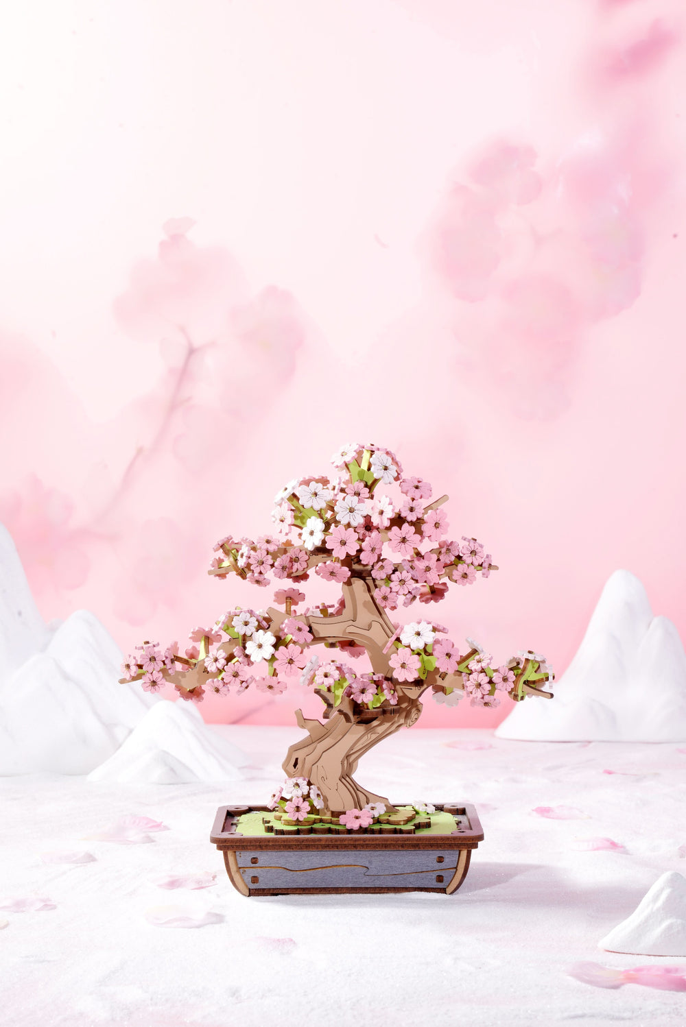 Robotime – Kirschblüten-Bonsai | 3D Holzpuzzle