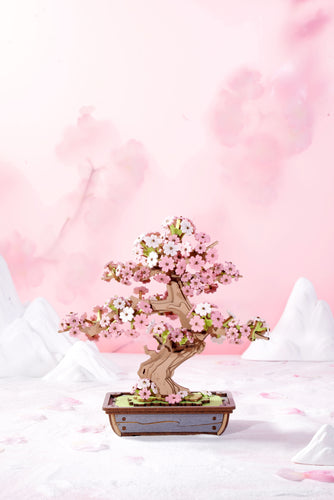 Robotime – Kirschblüten-Bonsai | 3D Holzpuzzle