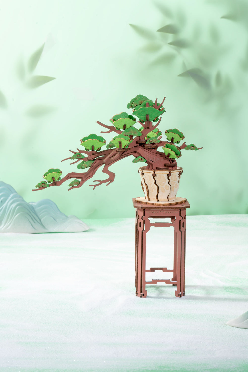 Robotime – Immergrüner Kiefern-Bonsai | 3D Holzpuzzle