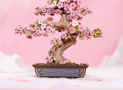 Robotime – Kirschblüten-Bonsai | 3D Holzpuzzle