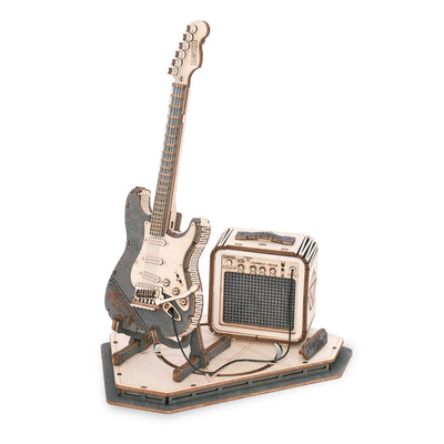 Robotime – E-Gitarre | 3D Holzpuzzle